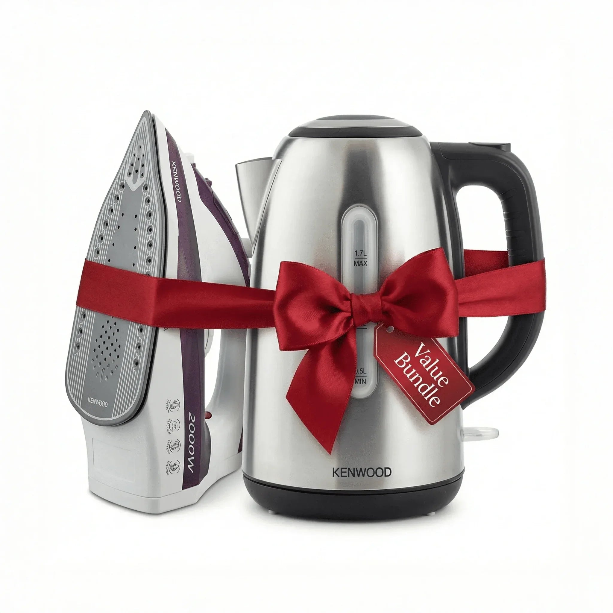 باندل غلاية استانلس من كينوود + مكواة بخار من كينوود - Blanco