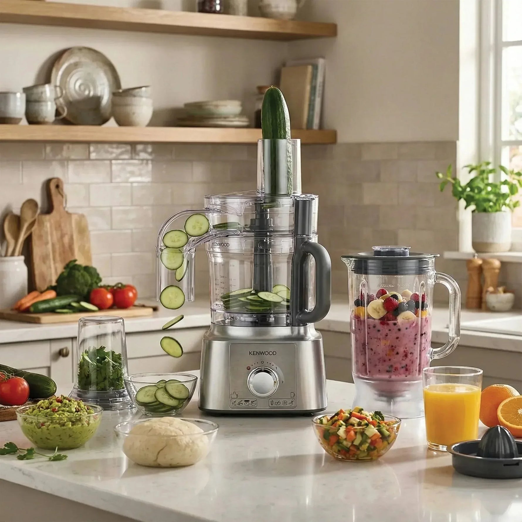 FDP65.880SI - محضر طعام كينوود 1000 وات ، أداء قوي ومهام متعددة في جهاز واحد - Blanco