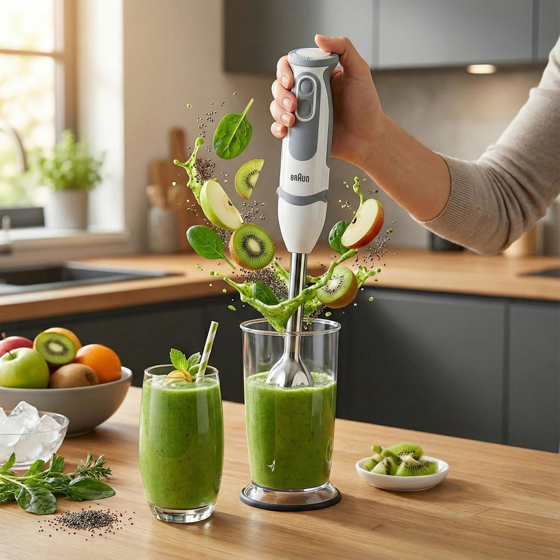 هاند بلندر براون 1000 واط - نظام EasyClick لتبديل الملحقات MQ5200 - Blanco