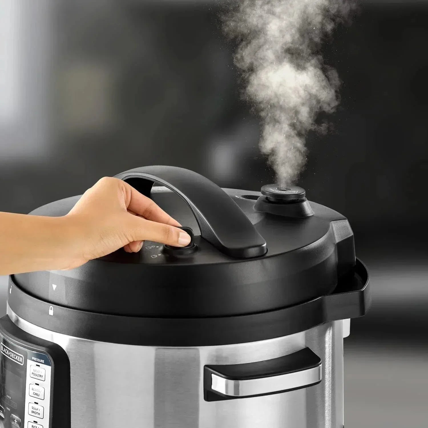 حلة ضغط كهربائية بلاك اند ديكر , ذكية 9 في 1 - 10 لتر، 1350 واط، PCP1010-B5 - Blanco