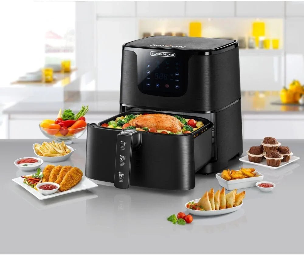 قلاية هوائية بلاك آند ديكر الرقمية - 5.8 لتر، 1700 واط، AF700 - Blanco