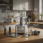 محضر طعام كينوود 1000 وات متعدد الاستخدامات + هدية مجانية - Blanco