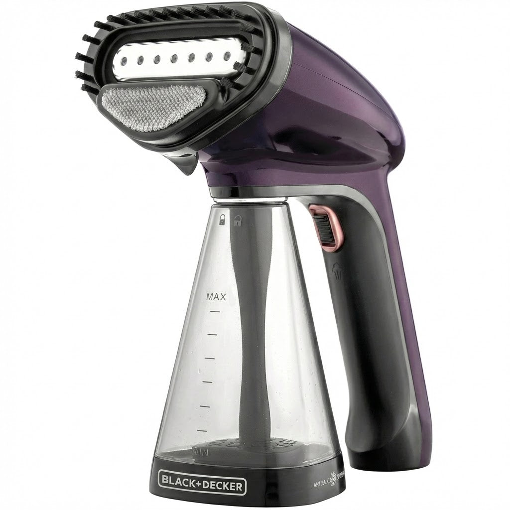 مكواة كي ملابس بالبخار محمولة مزود بخاصية إيقاف التشغيل تلقائياً 0.26 L 1500 W HST1500-B5 أرجواني/أسود/شفاف